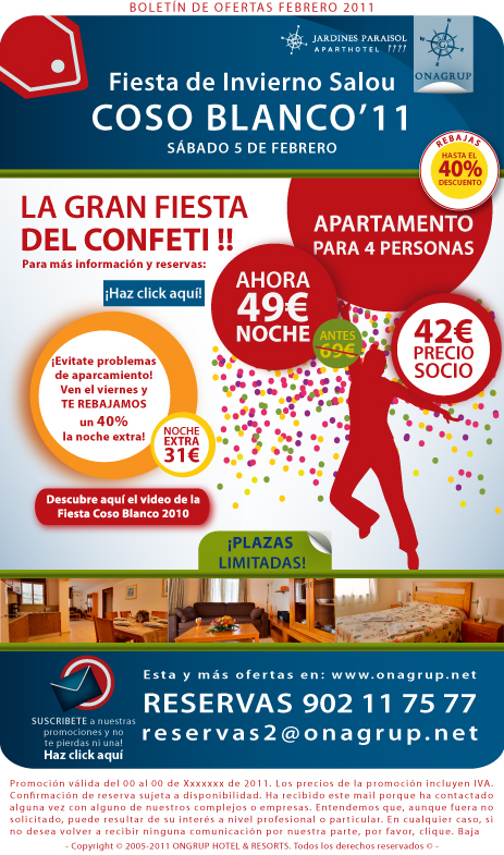 Fiesta Invierno Coso Blanco Salou 2011