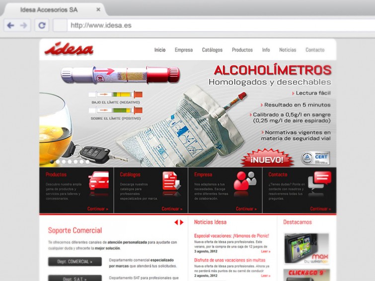 Web Idesa Accesorios