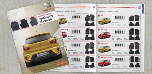 Catálogo de alfombras para SEAT