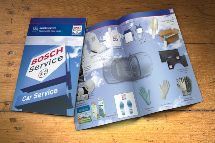 Folletos dípticos Bosch y Euromaster